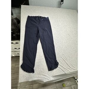 Robell Modell Rose 09 Regular 42 Navy Beaded Bottom Pants